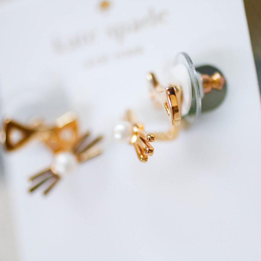 kate spade GOLD Out West Cat Ears & Whiskers Earring Jacket - Picture 4 of 5